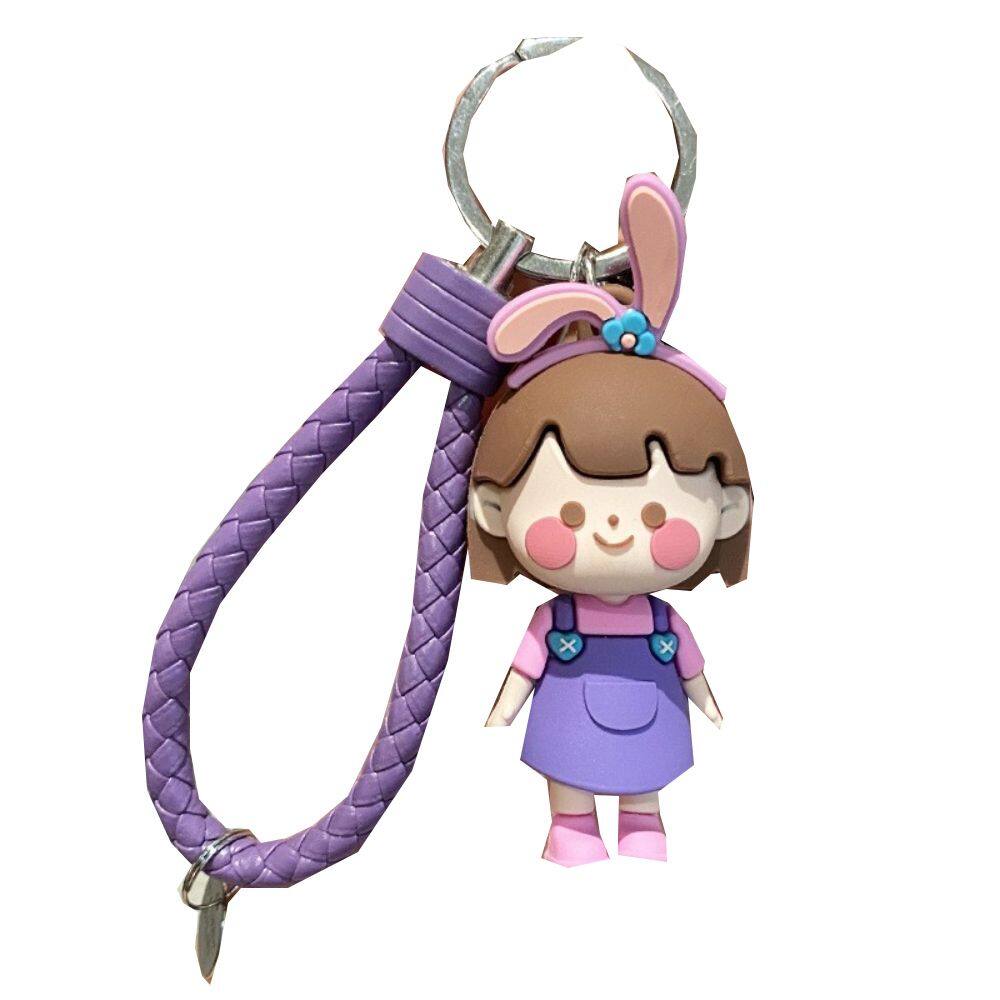 CHIHIRO Cartoon Doll Key Holder Boys Girls Car Key charms Exquisite Gifts Couple Keychain Wristlet Keychain Backpack Pendant Bag Ornaments