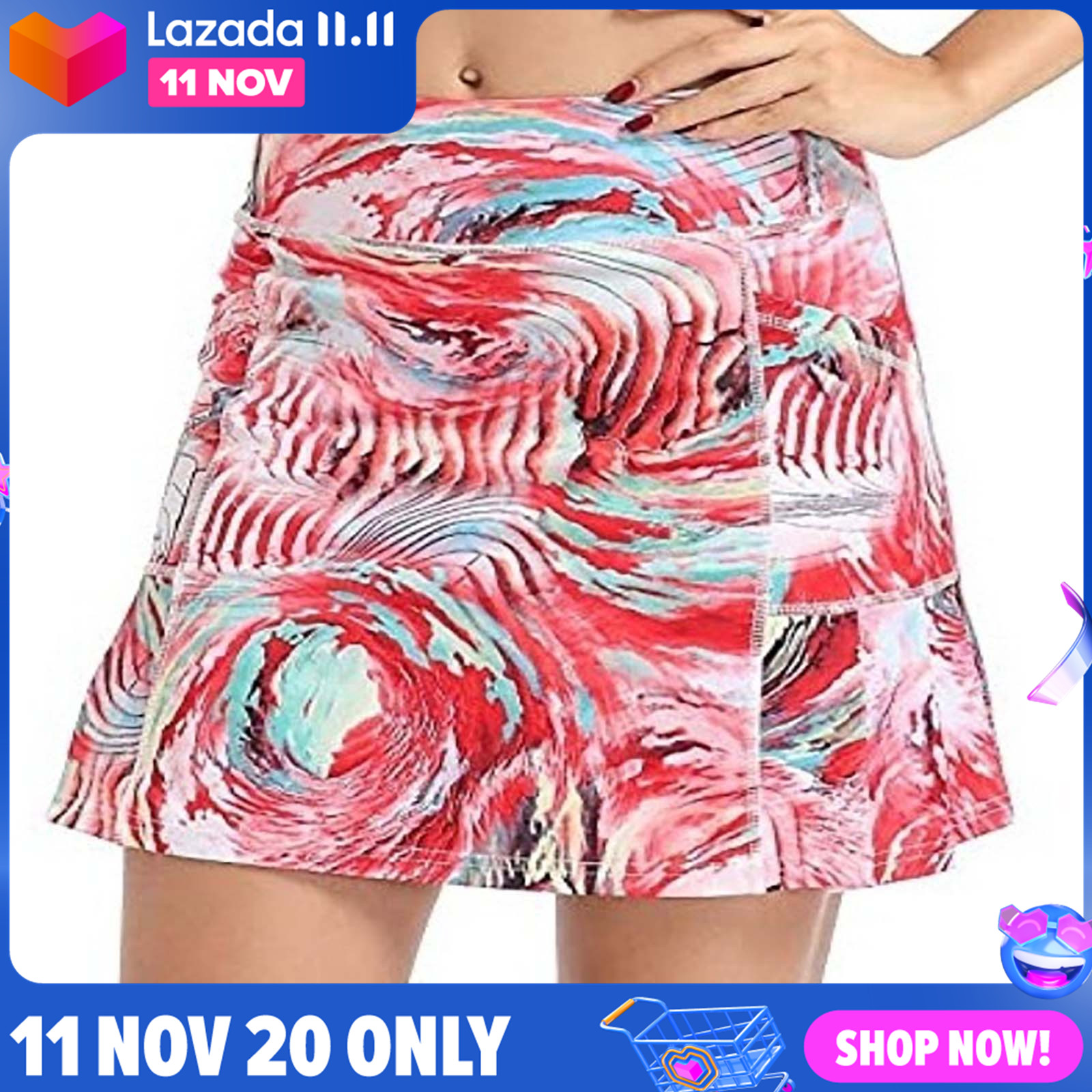 Plus size ❀on sale for Women Women's shorts skirt tennis running exercise high waist sports with pockets