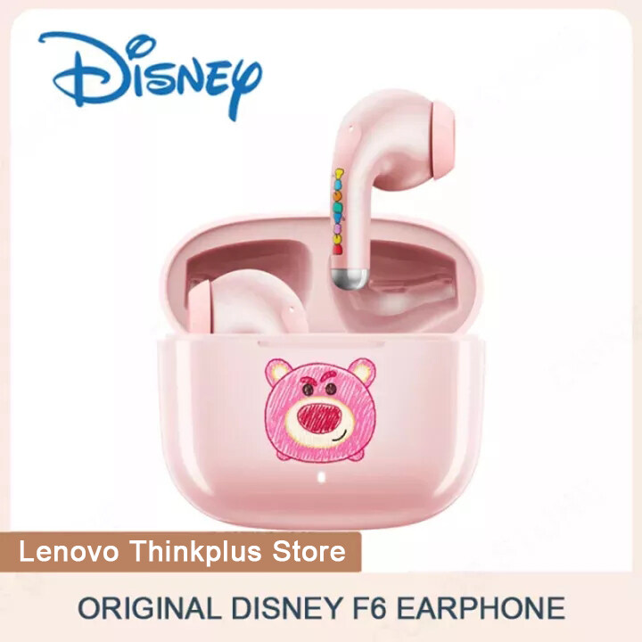 Disney F6 Wireless Bluetooth Earphones Sports Waterproof Wireless Earbuds HiFi Music headphone With Mic Headphones 100% Original