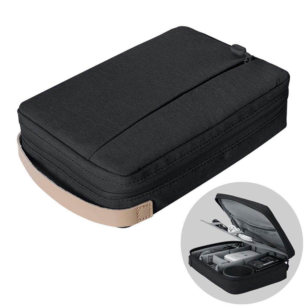 WIWU Cable Storage Bag Electronic Accessories Travel Organizer Bag for Data Cables, Chargers, Plugs, Memory Cards, CF Cards(M)