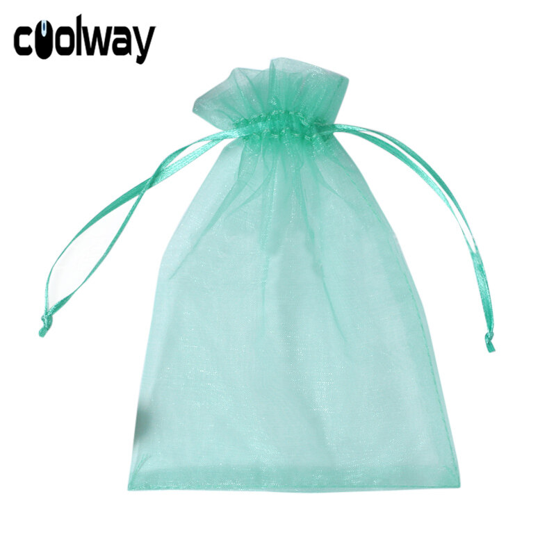Coolway 50 pcs 13x18CM Organza Drawstring Gift Bag Pouch Wrap for Party Game Wedding