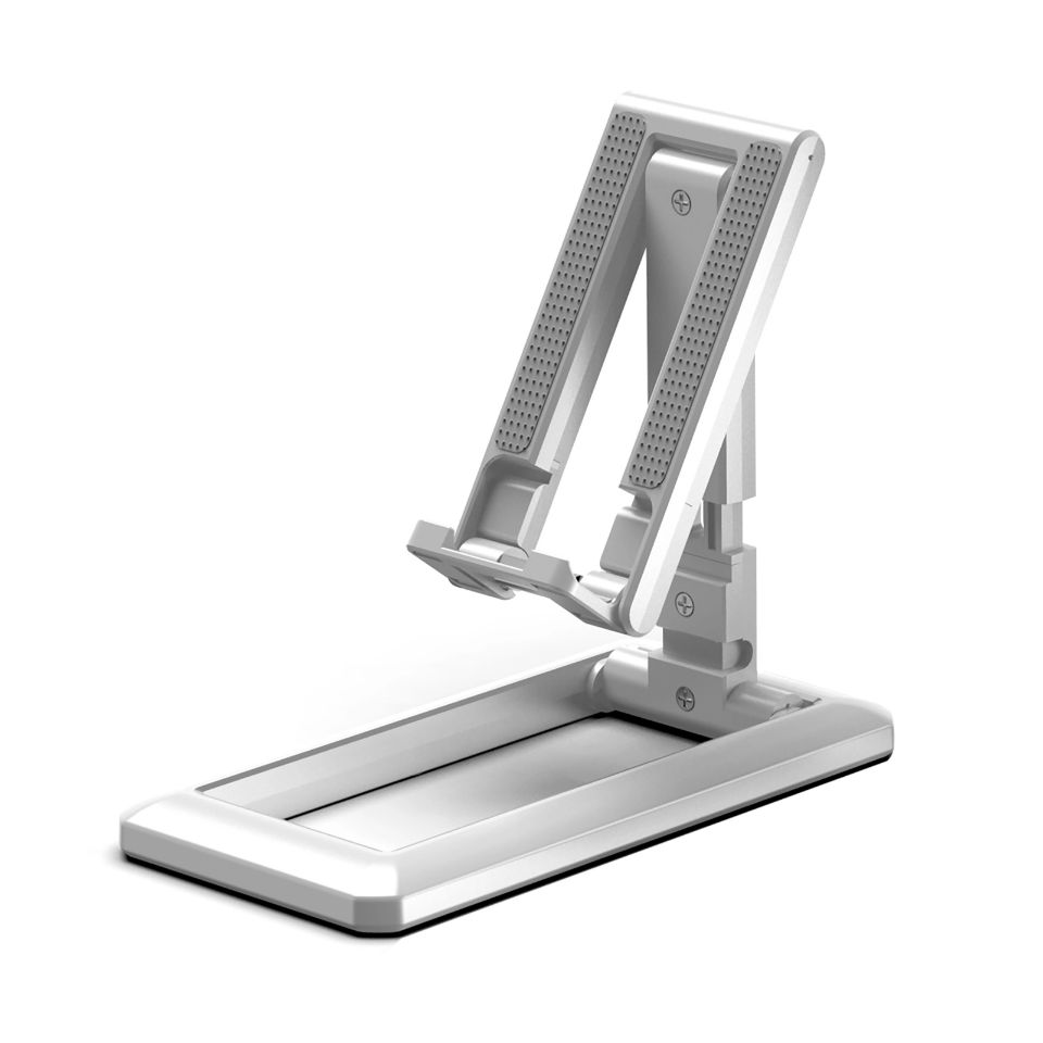Foldable Phone Tablet Stand Holder Adjustable Desktop Mount Stand Tripod Table Desk Support for IPhone and samsung  IPad Mini 1 2 3 4 Air Pro Black and White colour