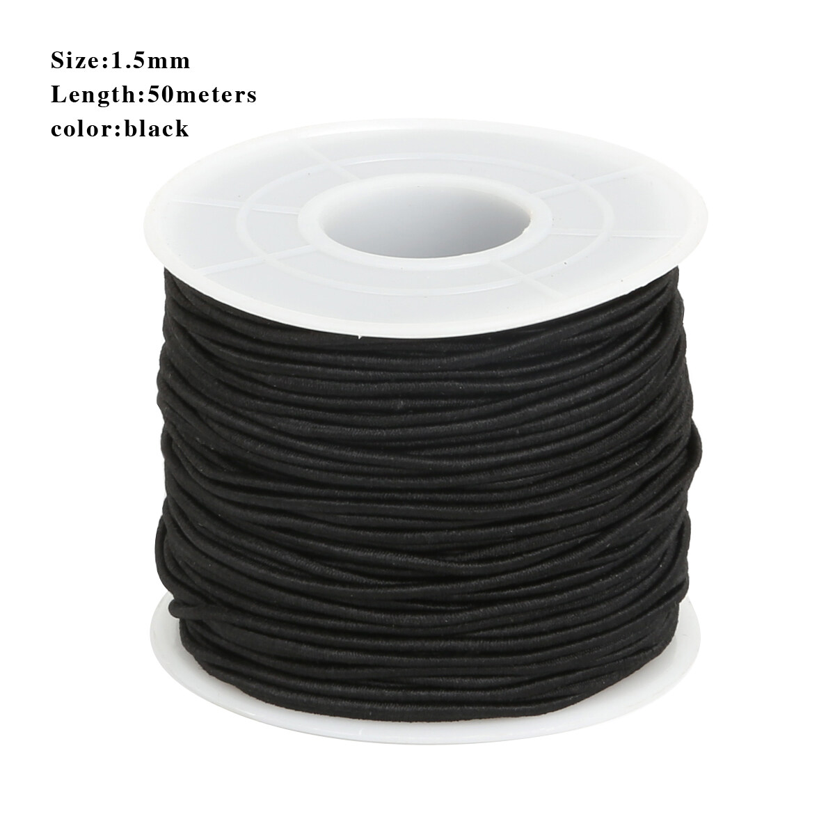 40-100M/Roll 0.8/1.2/1.5mm Nylon Elastic Cord Thread String Rope Beading Wire For Jewelry Making DIY Bracelet Necklace Home Garment Accessory Handmade