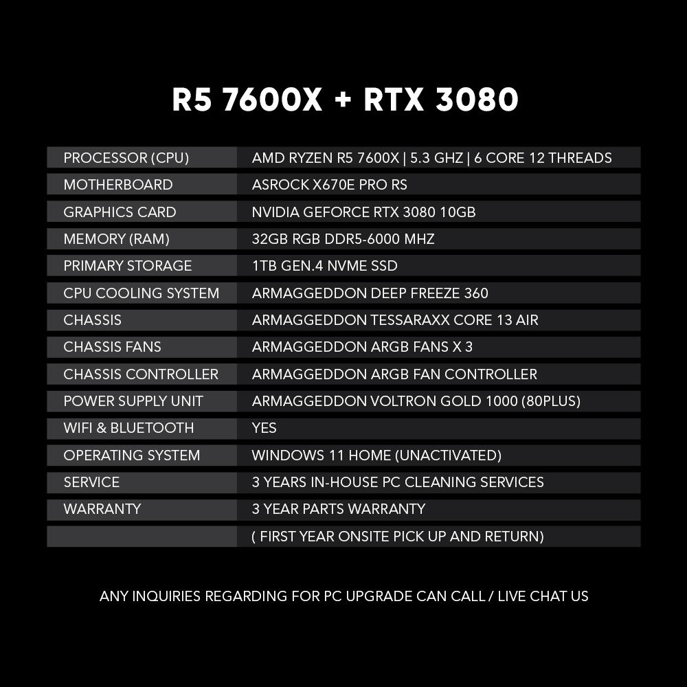 Armaggeddon Aqua Hue 3080 Customized MATX Gaming PC | Intel | AMD Ryzen | Nvidia GeForce RTX 3080