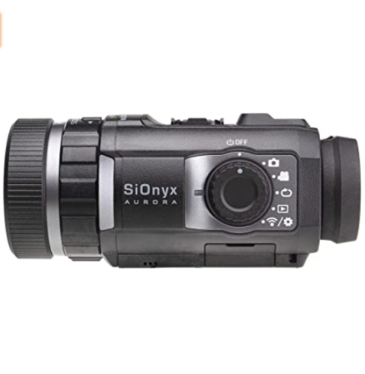 SIONYX Aurora Black I Full-Color Digital Night Vision Camera with Hard Case I Ultra Low-Light IR Night Vision Monocular I Weapon Rated, Water Resistant, WiFi & Time Lapse.