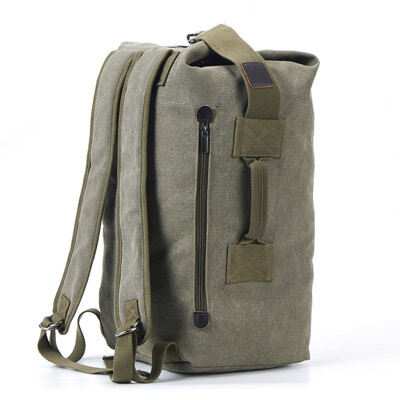Super Large Capacity Casual Backpack Lightweight Simple Travel Backpack Men's Outdoor Travel Sports Canvas Bucket Bag