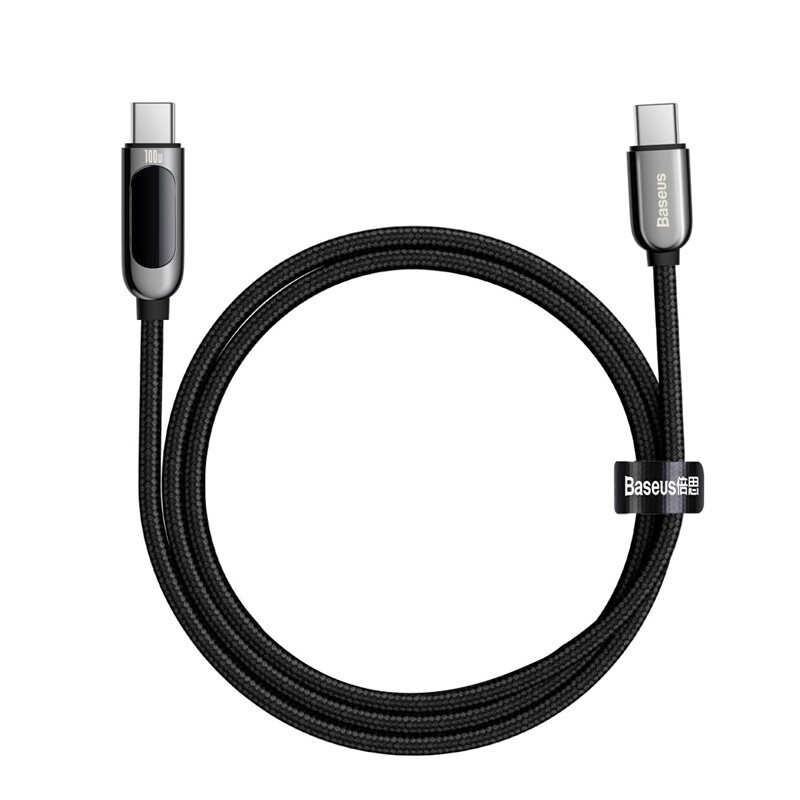 Baseus 100W USB C to Type C Fast Cable USB-C Digital display Quick Charge 4.0 PD Cable for Xiaomi Redmi Samsung Huawei  MacBook iPad Pro Latop Charging