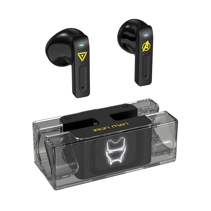 Marvel MV03 True Wireless 5.3V Bluetooth Headset Sports Game HIFI Sound Quality IOS Android Spill Resistant Headset Ultra Cube Long Battery Life In-Ear Microphone