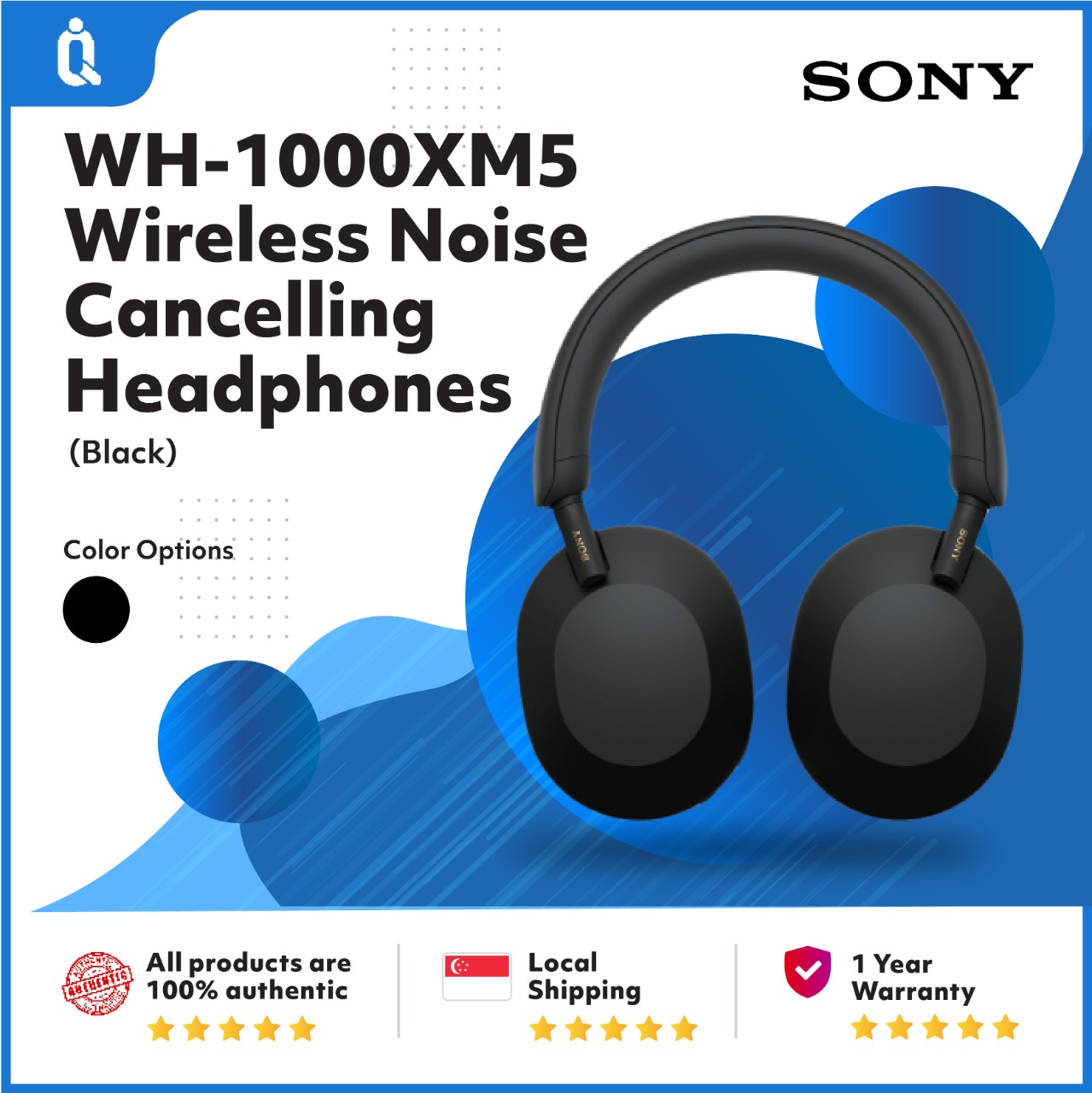 Sony WH-1000XM5 | WH1000XM5 | 1000XM5 Wireless Noise Cancelling Headphones