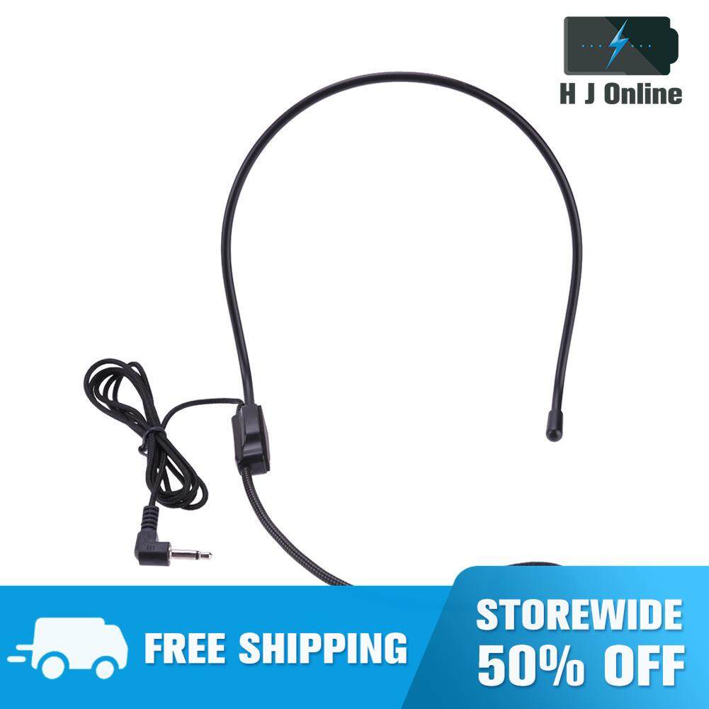 Portable Lightweight Wired 3.5mm Plug Guide Lecture Speech Headset with Mic