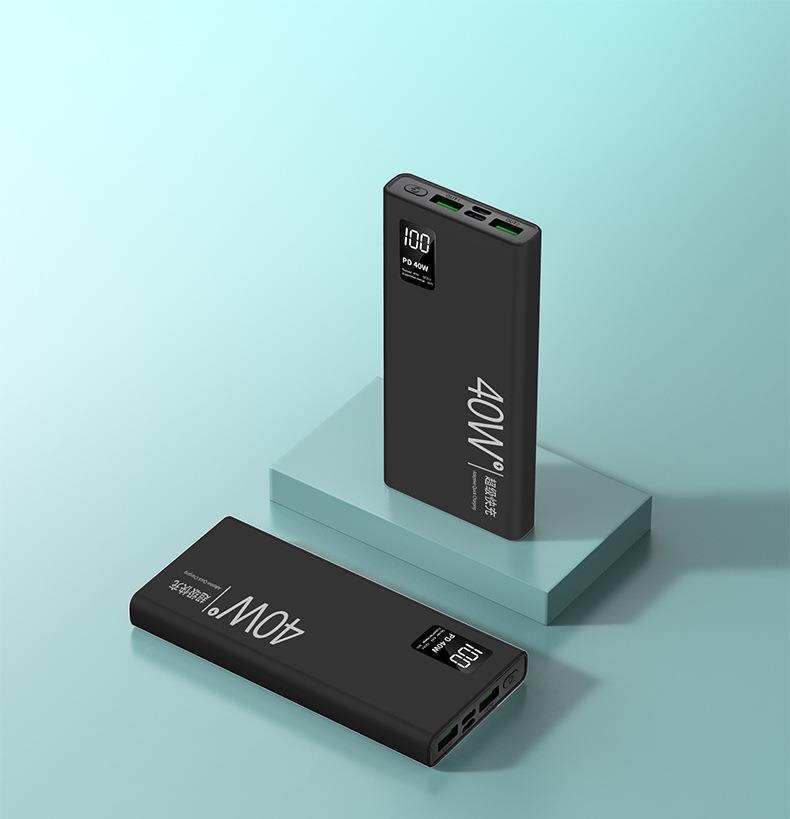 ?SG READY STOCK 30000mAh Powerbank 40W Super Fast Charger Power bank LED Digital Display Portable Charging Slim Battery