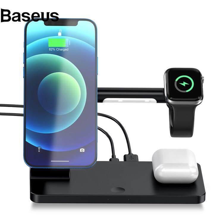 Baseus AK05 5-in-1 Wireless Charger Supporting Stand Desktop Fast Wireless Charging Station Dock