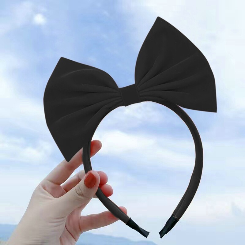 MJartoria Women Bowknot Headband Girls Retro Hair Bands Soft Hairband Headwear Elastic Hair Bands